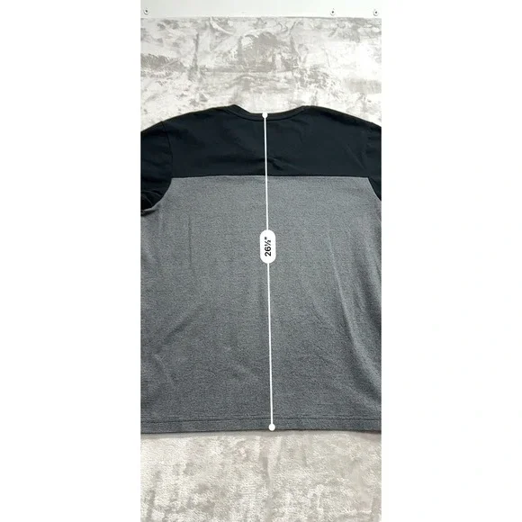 Guess Polo Shirt Men's Medium Black Gray Short Sleeve 2 Tone Button EUC - Picture 5 of 5